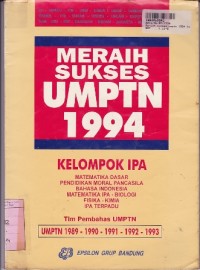 Image of Meraih Sukses UMPTN th. 1994 [Kelompok IPA] th. 1989 - 1993