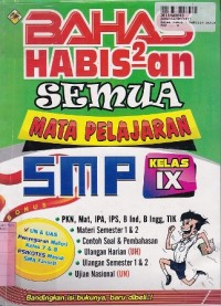 Image of Bahas Habis-habisan Semua Mata Pelajaran SMP Kls. IX [UN & UAS]