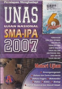 Image of Persiapan Menghadapi Ujian Nasional SMA Program Studi IPA th.2001/2002 - 2005/2006