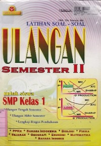 Image of Latihan Soal-soal Ulangan Sem. 2: untuk Siswa SMP Kls. I  [KBK]