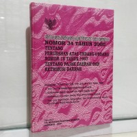 Image of Undang-undang RI no. 34 th. 2000: tentang Perusahaan Atas UU no. 18 th. 1997 tentang Pajak Daerah dan Retribusi Daerah