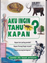Image of Katakan Kepadaku Kapan? Ilmu Pengetahuan & Teknologi