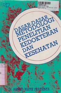 Image of Dasar-dasar Metodologi Penelitian Kedokteran dan Kesehatan