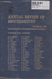 Image of Annual Review of Biochemistry [Vol. 59 - 1990]
