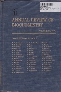 Image of Annual Review of Biochemistry [Vol. 60 - 1991]