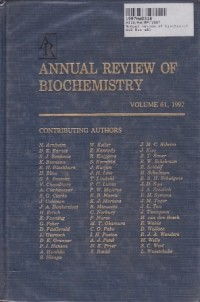 Image of Annual Review of Biochemistry [Vol. 61 - 1992]