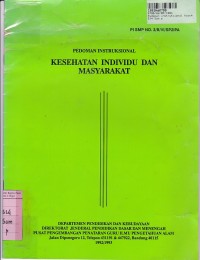 Image of Pedoman Instruksional Kesehatan Individu dan Masyarakat