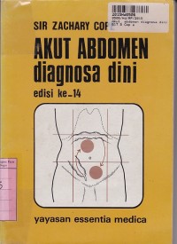 Image of Akut Abdomen Diagnosa Dini= The Early Diagnosis of the Acute Abdomen