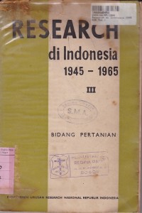 Image of Research di Indonesia 1945 - 1965