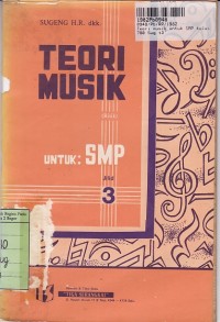 Image of Teori Musik [Risik Jilid. 3]: untuk SMP Kls. III