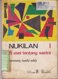 Image of Nukilan [Jilid 1] : 15 Esai Tentang Sastra