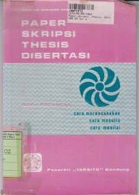 Image of Paper, Skripsi, Thesis, Disertasi [Buku Pegangan]