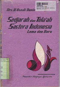 Image of Sejarah dan Telaah Sastera Indonesia Lama dan Baru