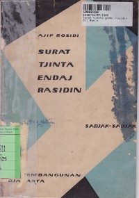 Image of Surat Tjinta Endaj Rasidin:  Sadjak-Sadjak