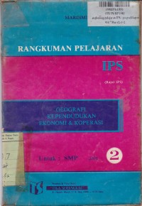 Image of Rangkuman Pelajaran IPS [Jilid 2]: Geografi Kependudukan, Ekonomi & Koperasi untuk Kls. II SMP