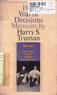 Image of Memoirs: Year of Decisions [Volume 1]