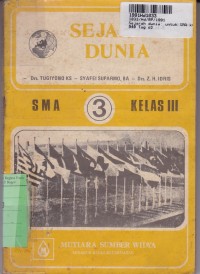 Image of Sejarah Dunia [Jilid 3]: Untuk SMA Kls. 3 Sem. 5 dan 6