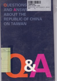 Image of Questions and Answers About the Republic of China on Taiwan