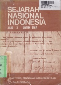 Image of Sejarah Nasional Indonesia [Jilid 3]: untuk SMA