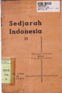 Image of Sedjarah Indonesia untuk SMA [Jilid II]