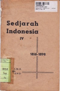 Image of Sedjarah Indonesia  untuk SMA [Jilid IV]