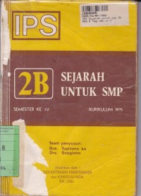 Image of IPS Sejarah Untuk SMP 2B