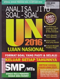 Image of Analisa Jitu Soal-soal UN 2016 SMP/MTs
