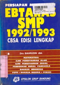 Image of Persiapan Menghadapi Ebtanas SMP 1992/19933 [CBSA - Edisi Lengkap]