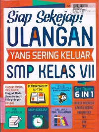 Image of Siap Sekejap! Ulangan yang Sering Keluar SMP Kls. VII
