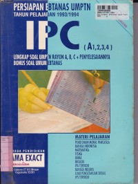 Image of Persiapan Ebtanas UMPTN Tahun Pelj. 1993/1994 IPC [A1, A2,A3,A4] Soal UMPTN Rayon A,B,C + Penyelesaiannya + Soal Umum Ebtanas