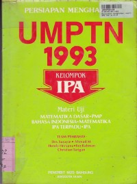 Image of Persiapan Menghadapi UMPTN th. 1993 Kelompok IPA