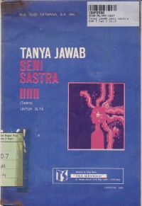 Image of Tanya Jawab Seni Sastra: untuk SLTA