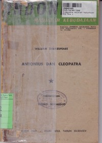 Image of Indonesia Majalah Kebudayaan: Antonius dan Cleopatra
