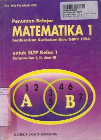 Image of Penuntun Belajar Matematika: untuk SLTP Kls. I Cawu  1, 2 & 3 - Kur. GBPP th. 1994
