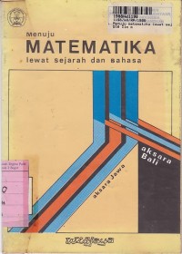 Image of Menuju Matematika Lewat Sejarah & Bahasa: Aksara Jawa & Bali