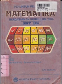 Image of Penuntun Pelajaran Matematika Kur. th. 1984/GBPP th. 1987: untuk SMA Kls II a1 & II a2 Sem. 3 & 4