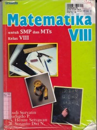 Image of Matematika: untuk SMP & MTs Kls. VIII
