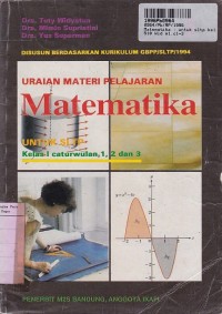 Image of Uraian Materi Pelajaran [Jilid 1]: untuk  SLTP Kls. I Cawu 1, 2 & 3