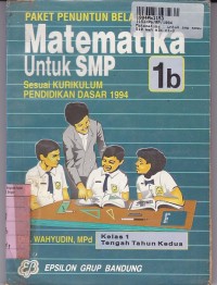 Image of Paket Penuntun Belajar Matematika [Jilid 1b]: untuk SMP Kls. VII [Kur. Pendidikan Dasar th. 1994]