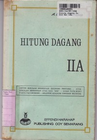 Image of Hitung Dagang  [Jilid 2a]: untuk SMP, SMA Ujian Tata Buku, Fak. Ekonomi & Akademi