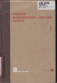 Image of Unions Management and the Public