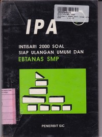 Image of IPA: Intisari 2000 Soal Siap Ulangan Umum & Ebtanas SMP