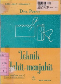 Image of Seri Jahit Menjahit: Teknik Jahit Menjahit: Tusuk-tusuk & Kampuh-kampuh Dasar