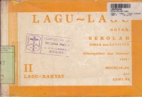 Image of Lagu-lagu [Jilid 2 - Lagu Rakyat]: untuk Sekolah Dasar & Lanjutan
