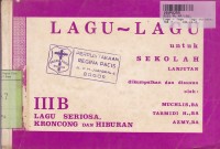Image of Lagu-lagu [Jilid 3b - Lagu Seriosa, Kroncong &Hiburan]: untuk Sekolah Lanjutan