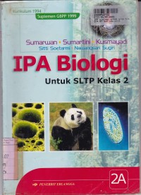 Image of IPA Biologi [Jilid 2a]: untuk SLTP Kls. II [Kur. th. 1994/GBPP th. 1999]
