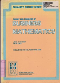 Image of Theory & Problems of Business Mathematics