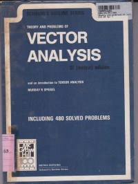 Image of Scaum's Outline Series: Theory & Problems of Vector Analysis & an Interoduction to Tensor Analysis