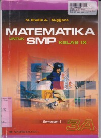 Image of Matematika [Jilid 3a]: untuk SMP Kls. IX Sem. 1