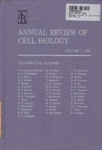 Image of Annual Review of Cell Biology [Vol. 7 - th. 1991]
